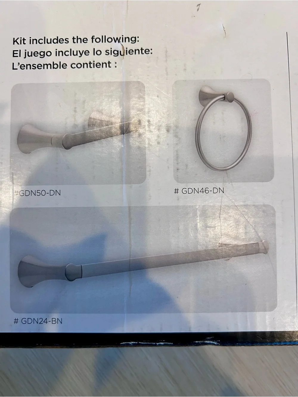 Delta Greydon 3 Piece Bath Hardware Set in Brushed Nickel - Open Box